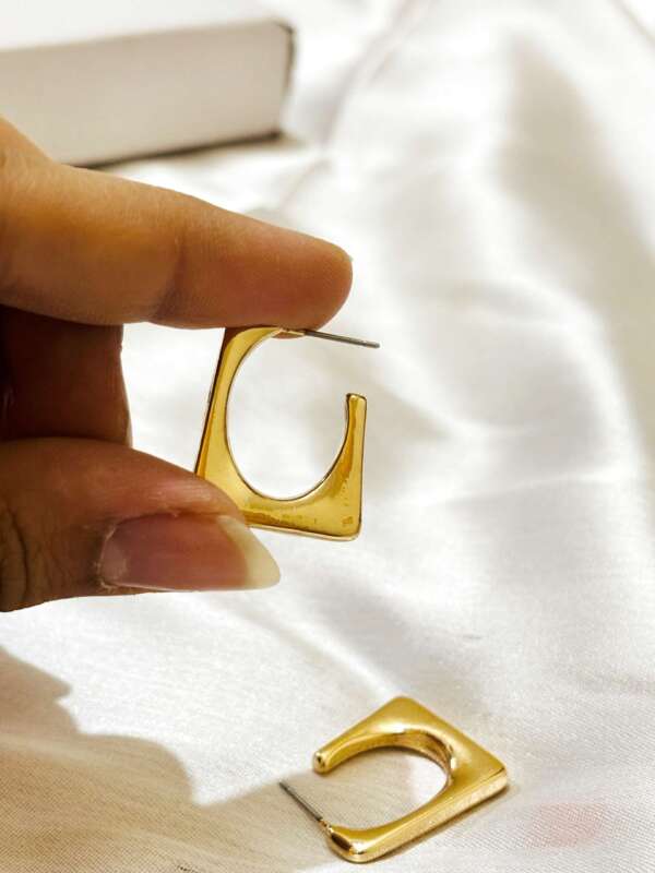 Rectangle Statement Earring