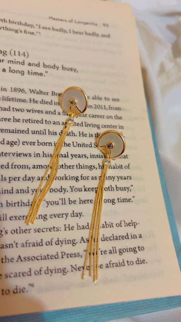 Gold Long Earring- Statement Earring
