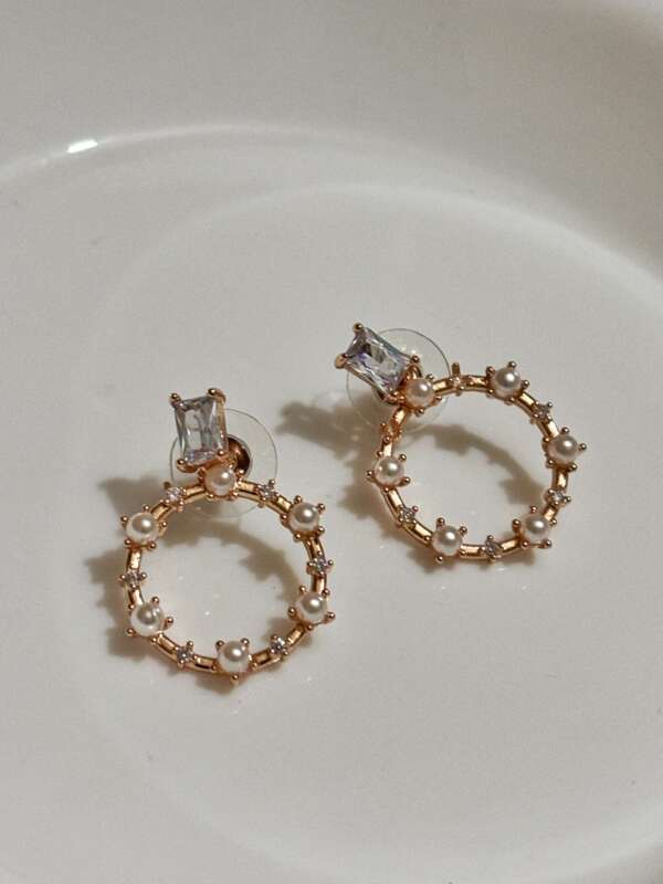 Elegant Pearl Drop Earring