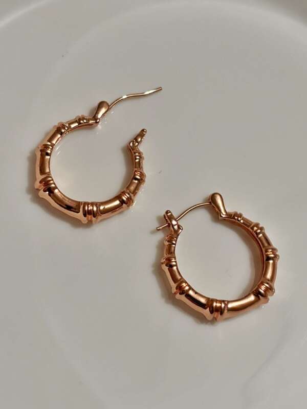 Rose Gold Luxe Hoop Earring