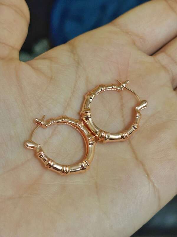 Rose Gold Luxe Hoop Earring