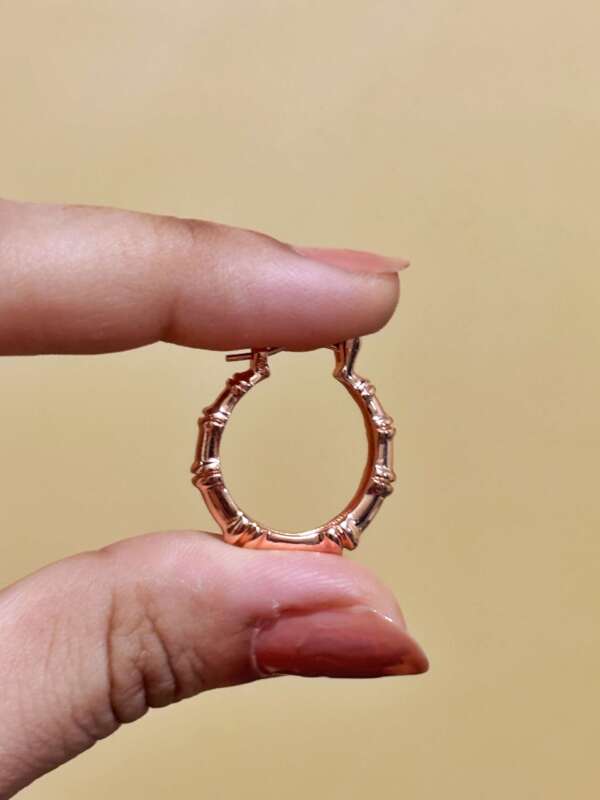 Rose Gold Luxe Hoop Earring