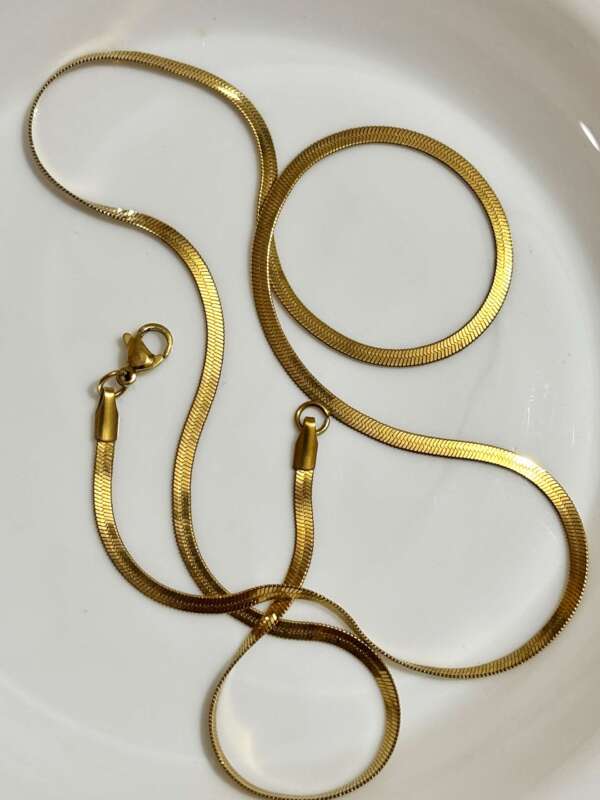 Unisex Gold Snake Chain