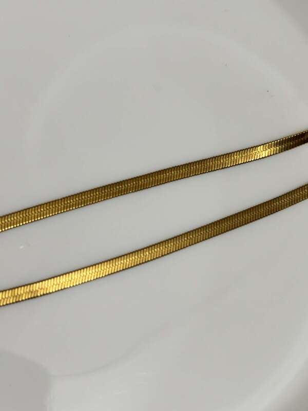 Unisex Gold Snake Chain